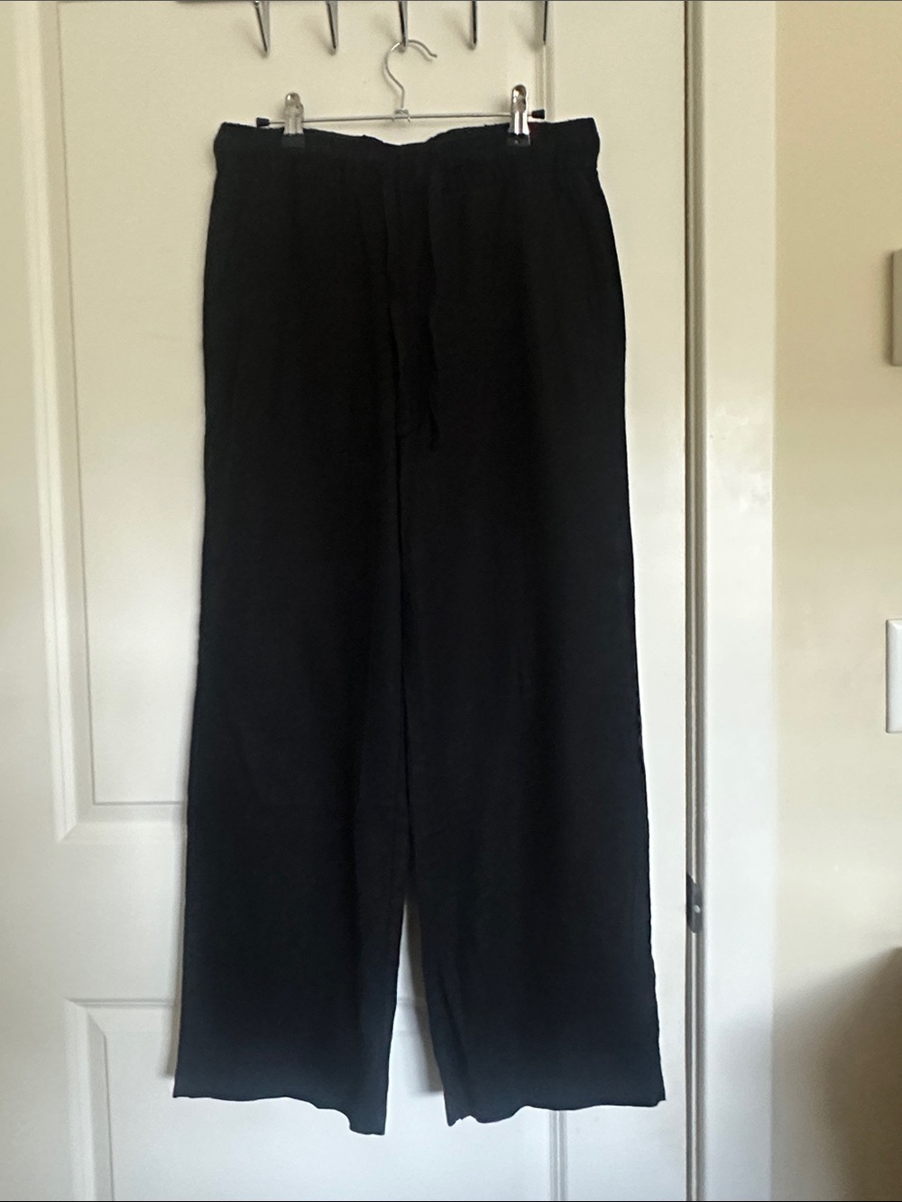 Old Navy Black Elastic Waist Wide-Leg Pants